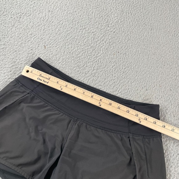 Lululemon Run Times Short II* 4" Black Size 6 Womens Athletic Comfort Workout - Picture 4 of 8